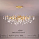 GobekUsa Elegant Gold Crystal Chandelier for Modern Luxury Living Spaces
