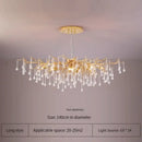 GobekUsa Elegant Gold Crystal Chandelier for Modern Luxury Living Spaces
