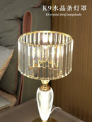 GobekUsa Crystal Desk Lamp: Modern High-End Decorative Bedside Light