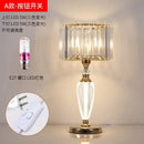 GobekUsa Crystal Desk Lamp: Modern High-End Decorative Bedside Light