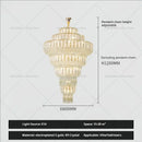 GobekUsa Crystal Hollow Chandelier: Elegant Lighting for European Villa, Hotel Lobby, and Living Room