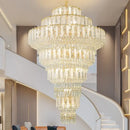 GobekUsa Crystal Hollow Chandelier: Elegant Lighting for European Villa, Hotel Lobby, and Living Room