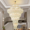 GobekUsa Crystal Hollow Chandelier: Elegant Lighting for European Villa, Hotel Lobby, and Living Room