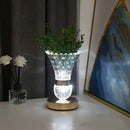 Elegant gold crystal led vase table lamp for bedroom decor by Decorbites