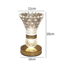 Elegant gold crystal led vase table lamp for bedroom decor by Decorbites