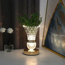 Elegant gold crystal led vase table lamp for bedroom decor by Decorbites