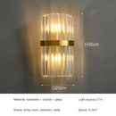 GobekUsa Crystal LED Wall Lamps: Elegant Gold Wall Sconce Lights for Luxury Home Decor