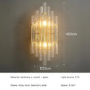 GobekUsa Crystal LED Wall Lamps: Elegant Gold Wall Sconce Lights for Luxury Home Decor