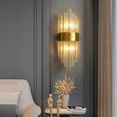 GobekUsa Crystal LED Wall Lamps: Elegant Gold Wall Sconce Lights for Luxury Home Decor