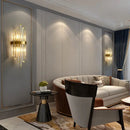 GobekUsa Crystal LED Wall Lamps: Elegant Gold Wall Sconce Lights for Luxury Home Decor