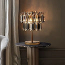 GobekUsa Crystal Table Decor Lamp 3000K E14 Bulb Desk Light for Bedside Office