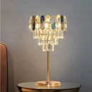 GobekUsa Crystal Table Decor Lamp 3000K E14 Bulb Desk Light for Bedside Office