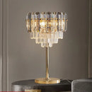 GobekUsa Crystal Table Decor Lamp 3000K E14 Bulb Desk Light for Bedside Office
