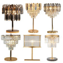 GobekUsa Crystal Table Decor Lamp 3000K E14 Bulb Desk Light for Bedside Office
