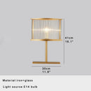 GobekUsa Crystal Table Decor Lamp 3000K E14 Bulb Desk Light for Bedside Office