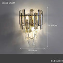 GobekUsa Crystal Table Decor Lamp 3000K E14 Bulb Desk Light for Bedside Office