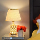 GobekUsa Crystal Table Lamp: Elegant Bedroom Nightstand Light for Warm & Romantic Ambiance