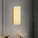 GobekUsa Crystal Wall Lamp: Gold Metal, G9 Bulb, Adjustable Wire Drop, Elegant Lighting