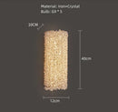GobekUsa Crystal Wall Lamp: Gold Metal, G9 Bulb, Adjustable Wire Drop, Elegant Lighting
