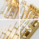 GobekUsa Elegant Crystal Wall Lamp for Living Room, Bedroom, and Aisle Lighting