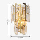 GobekUsa Elegant Crystal Wall Lamp for Living Room, Bedroom, and Aisle Lighting