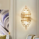 GobekUsa Elegant Crystal Wall Lamp for Living Room, Bedroom, and Aisle Lighting