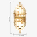 GobekUsa Elegant Crystal Wall Lamp for Living Room, Bedroom, and Aisle Lighting