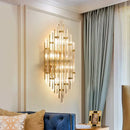 GobekUsa Elegant Crystal Wall Lamp for Living Room, Bedroom, and Aisle Lighting
