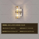 GobekUsa Crystal Wall Lamp: Elegant Living Room TV Background Bedroom Bedside Light