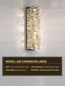 GobekUsa Crystal Wall Lamp: Elegant Living Room TV Background Bedroom Bedside Light