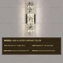 GobekUsa Crystal Wall Lamp: Elegant Living Room TV Background Bedroom Bedside Light