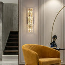 GobekUsa Crystal Wall Lamp: Elegant Living Room TV Background Bedroom Bedside Light