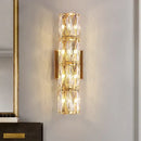 GobekUsa Crystal Wall Lamp: Elegant Living Room TV Background Bedroom Bedside Light