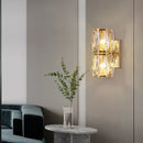 GobekUsa Crystal Wall Lamp: Elegant Living Room TV Background Bedroom Bedside Light