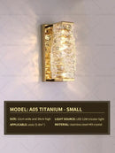 GobekUsa Crystal Wall Lamp: Elegant Living Room TV Background Bedroom Bedside Light