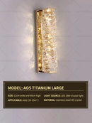 GobekUsa Crystal Wall Lamp: Elegant Living Room TV Background Bedroom Bedside Light