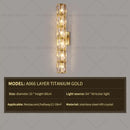 GobekUsa Crystal Wall Lamp: Elegant Living Room TV Background Bedroom Bedside Light