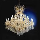 GobekUsa Crystal Candle Chandelier: Elegant LED Pendant Lamps for Home, Hotel, Villa Hall