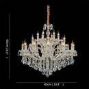 GobekUsa Crystal Candle Chandelier: Elegant LED Pendant Lamps for Home, Hotel, Villa Hall