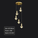 GobekUsa Diamond Crystal Pendant Light for Living Dining Room Décor