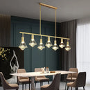 GobekUsa Diamond Crystal Pendant Light for Living Dining Room Décor