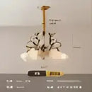 GobekUsa Glass Flower Chandelier: Elegant Retro High-End Lobby Main Light for Home, Restaurant