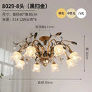 GobekUsa Glass Flower Chandelier: Elegant Retro High-End Lobby Main Light for Home, Restaurant