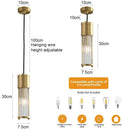 GobekUsa Glass Shade Pendant Lights for Kitchen Island & Dining Room