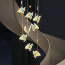 GobekUsa Butterfly Stairs Bar Hanging Wire Pendant Light