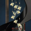GobekUsa Butterfly Stairs Bar Hanging Wire Pendant Light
