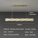 GobekUsa Elegant LED Crystal Chandelier for Dining Room and Kitchen Lighting