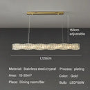 GobekUsa Elegant LED Crystal Chandelier for Dining Room and Kitchen Lighting