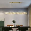 GobekUsa Elegant LED Crystal Chandelier for Dining Room and Kitchen Lighting