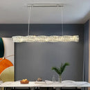 GobekUsa Elegant LED Crystal Chandelier for Dining Room and Kitchen Lighting